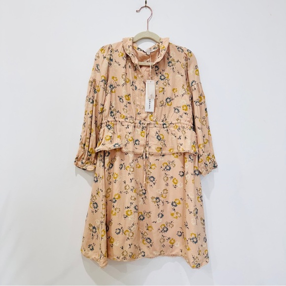 Caramel kids little girls Cream and Yellow Sundress and Peter Pan Collar NEW - Picture 3 of 10